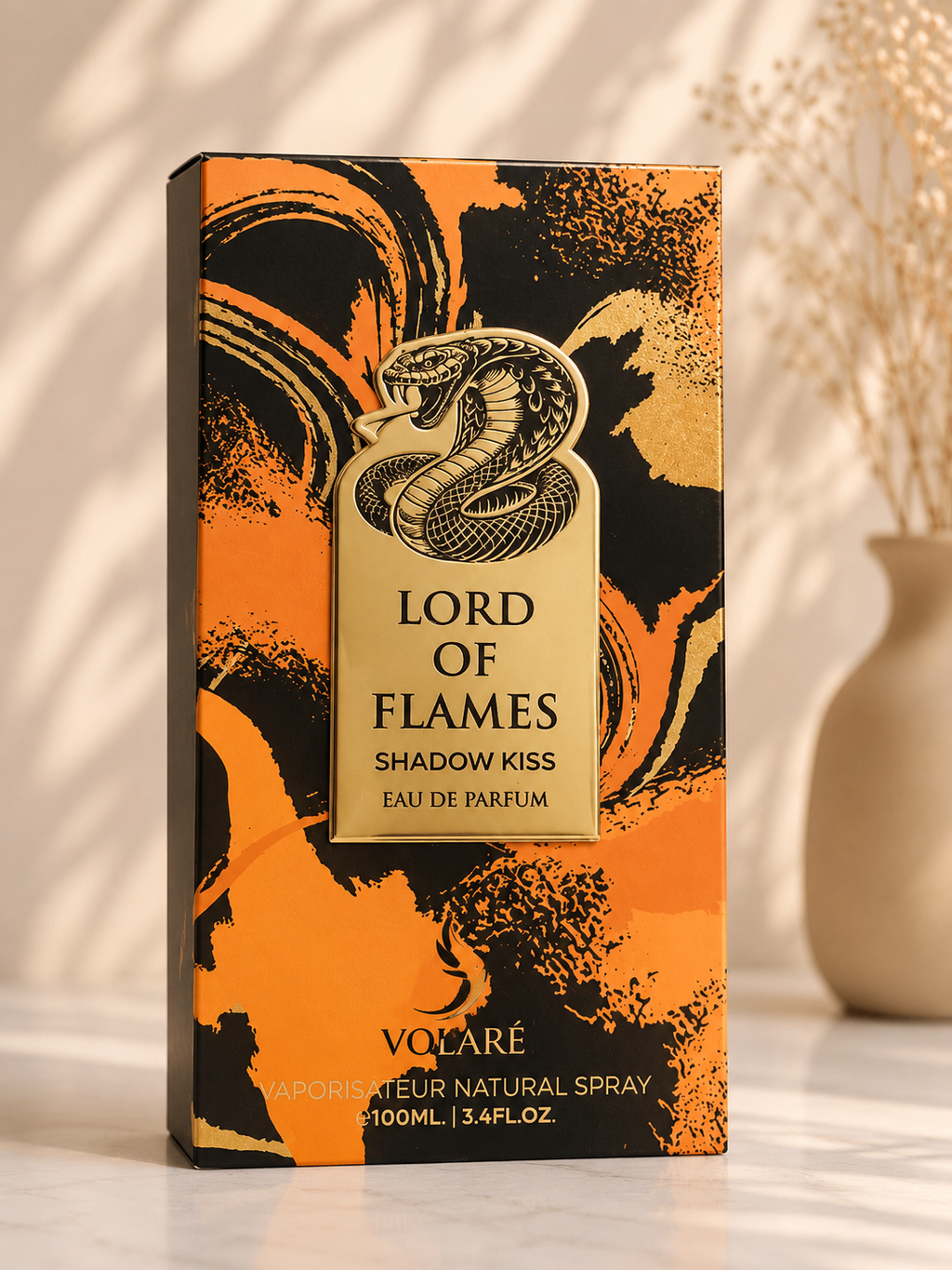 Eau de parfum lord of flames shadow kiss de volaré, 100 ml