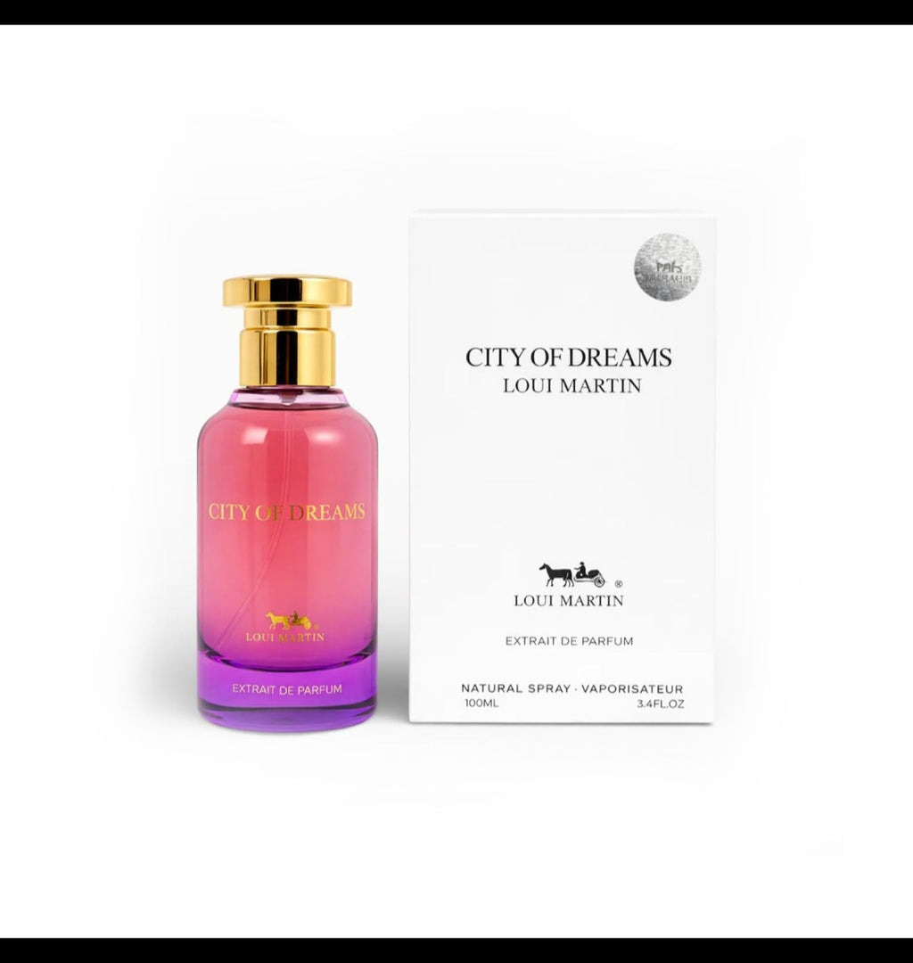 Extrait de parfum city of dreams de Loui martin, flacon en 100 ml, mixte