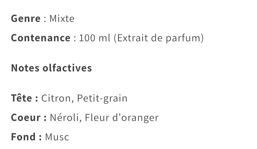Extrait de parfum solar song de loui martin, 100 ml, mixte