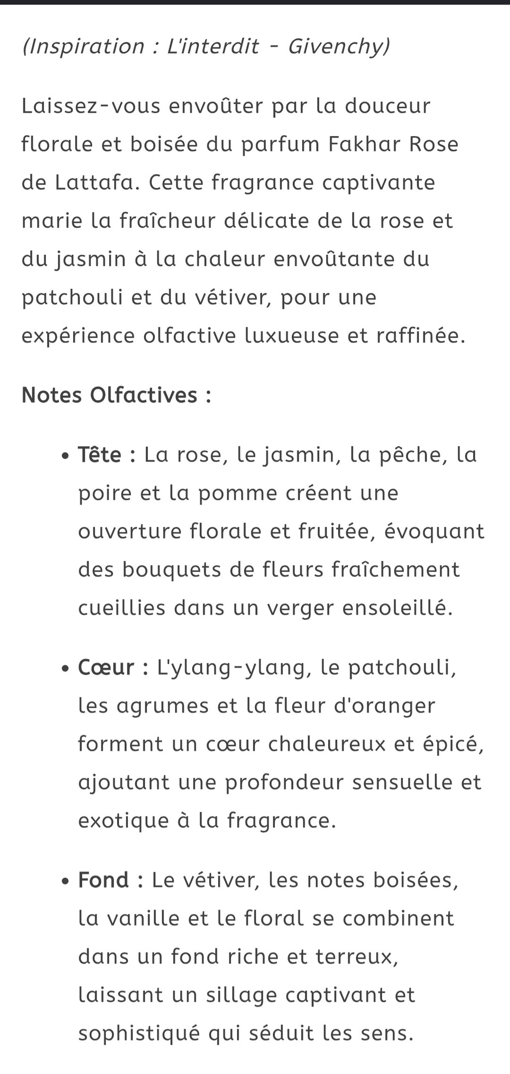 Lot fakhar comprenant une eau de parfum en 100 ml de Luxury et un sérum pour les cheveux en 100 ml, pour femme, inspiration de l interdit de Givenchy, pour femme