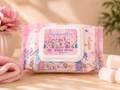 Lingettes senteur Marshmallow, sans alcool, contenance 30, multi usage