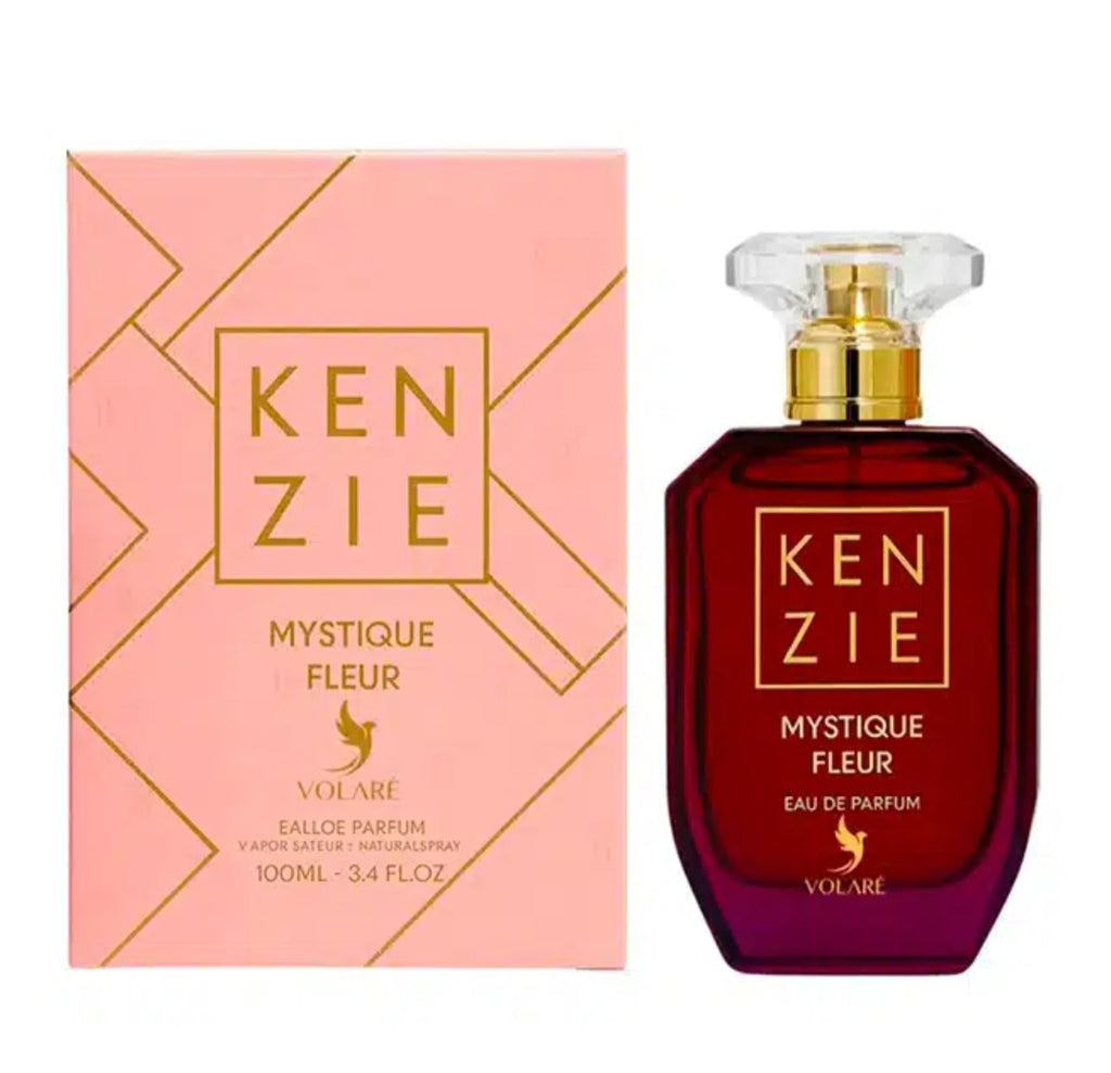 Eau de parfum kenzie mystique fleur de volaré, flacon en 100 ml, pour femme