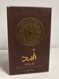 Eau de parfum asad bourbon de lattafa, flacon en 100 ml, pour homme
