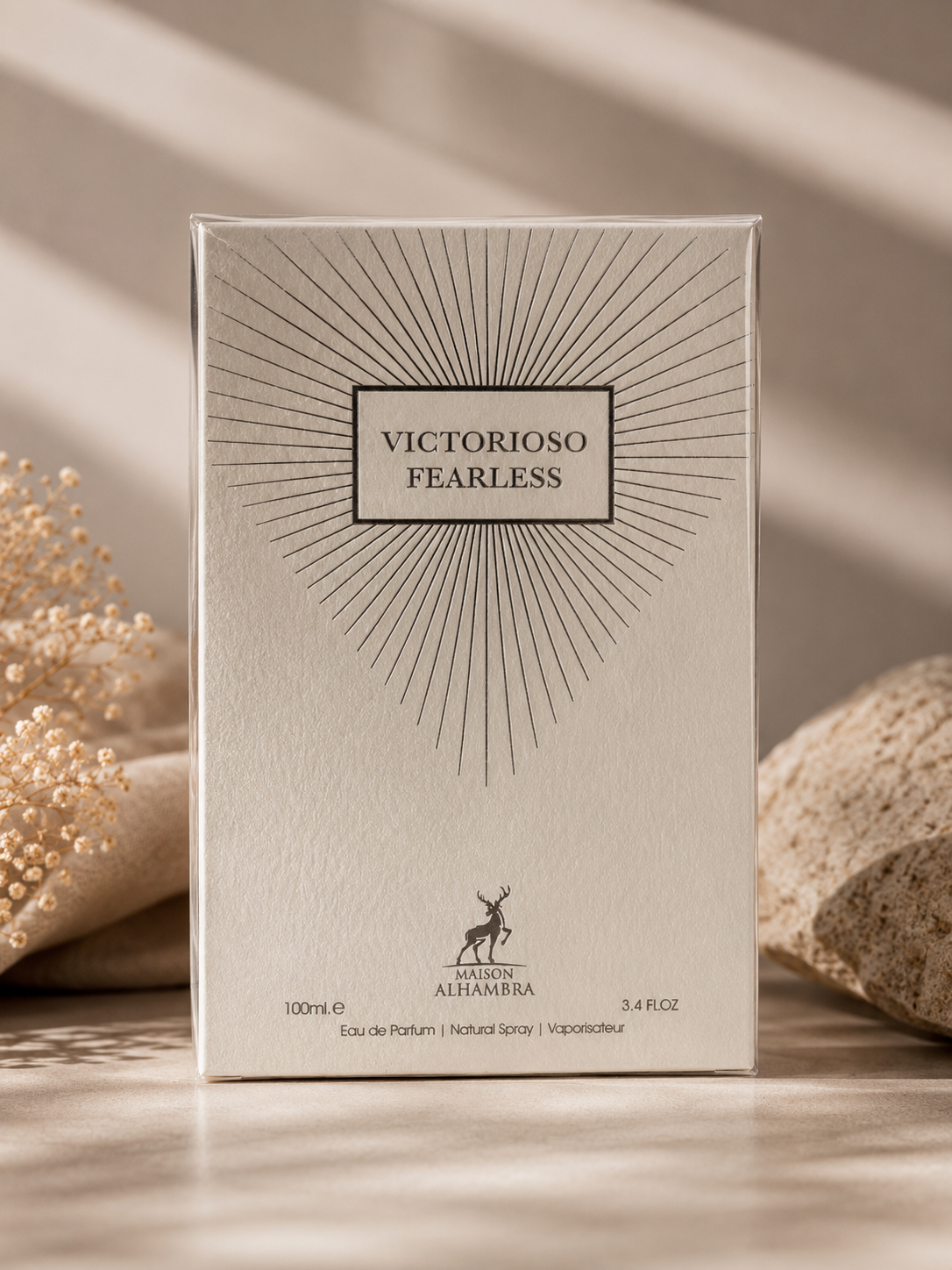 Eau de parfum victorioso fearless de maison Alhambra, 100 ml, pour homme