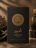 Eau de parfum aswad noir ( dupe du asad), 100 ml, pour homme