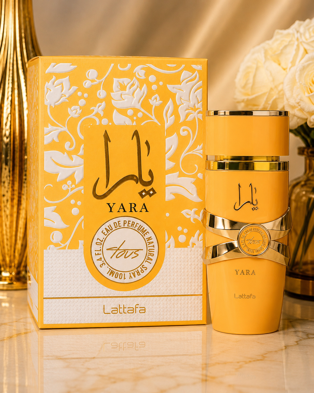Eau de parfum yara tous orange de lattafa, flacon en 100 ml , femme