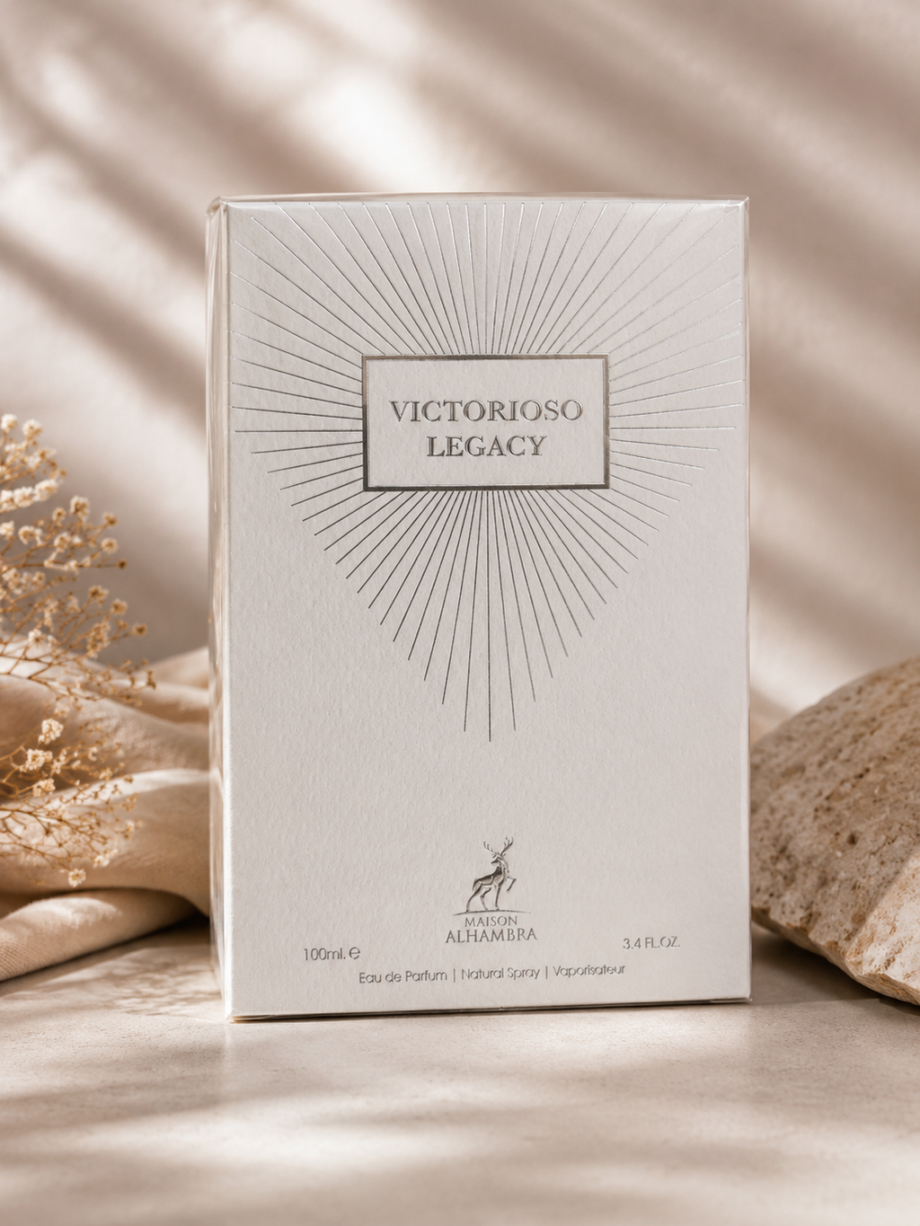 Eau de parfum victorioso legacy de maison Alhambra, 100 ml, pour homme
