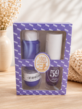 Coffret n° 59 de miss Vanessa (dupe de sol de Janeiro n°59) contenant une brume en 90 ml, une crème pour le corps en 50 ml et un gel douche en 90 ml