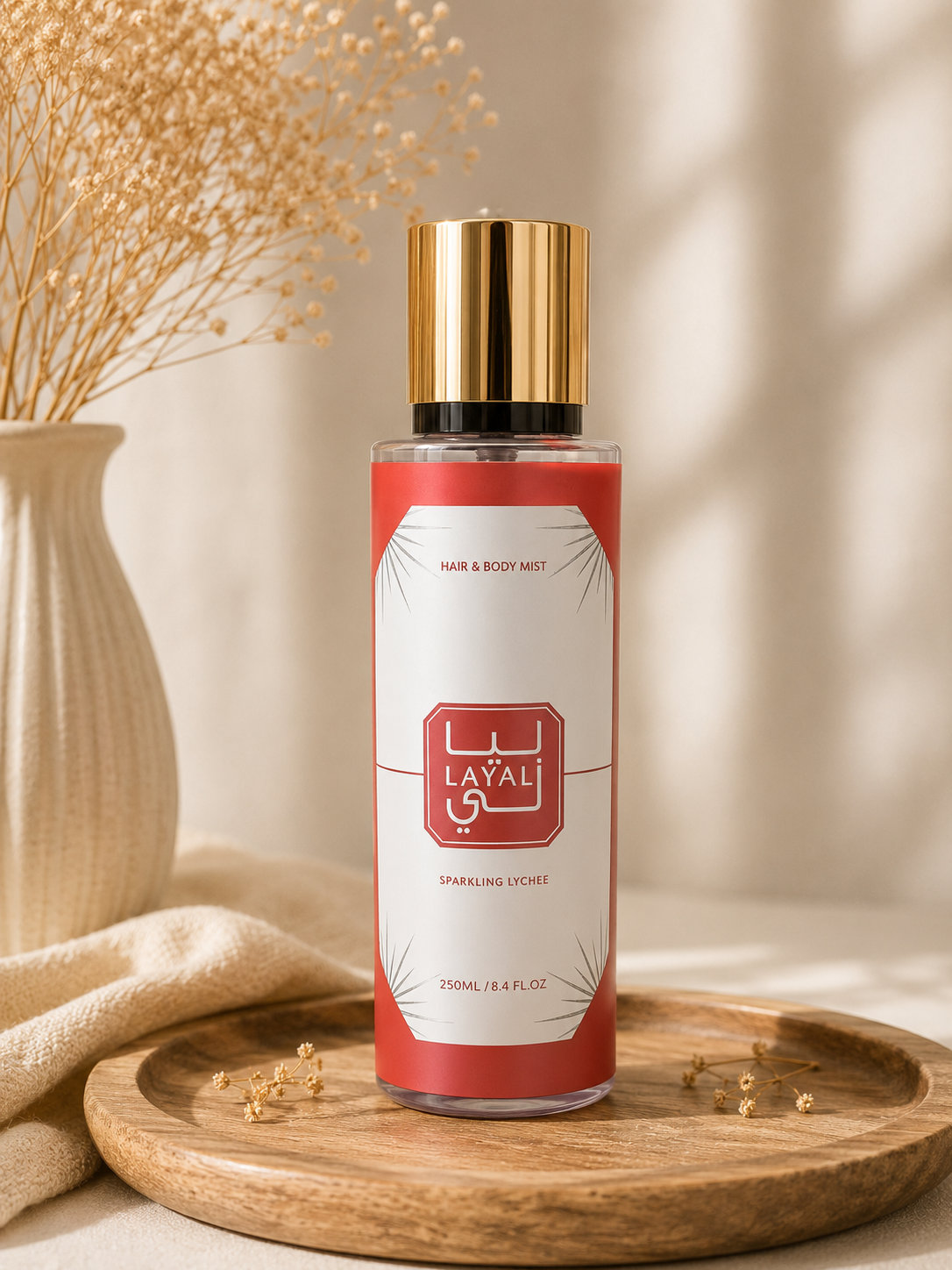 Brume layali sparkling litchee en 250 ml, pour femme, dupe de kayali